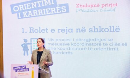 320 mësues të dedikuar për këshillimin e karrierës, Manastirliu: Element kyç për evidentimin e prirjeve dhe orientimin e nxënësve drejt arsimit profesional